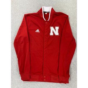 Nebraska Cornhuskers Adidas Full Snap Athletic‎ Dept Jacket (Men's Small) Red